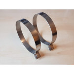 Stainless steel expansion tank straps (pair)