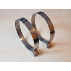 Stainless steel expansion tank straps (pair)