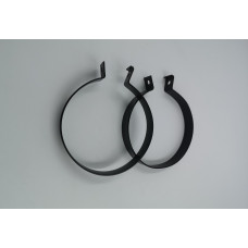 Black expansion tank straps (pair)