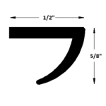 Hard-top top seal to door window (thin pair)