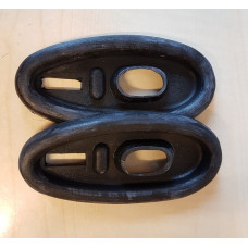 Rear brake drum lever dust covers (early)