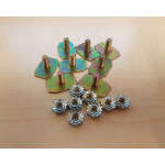 Upper grill finisher retaining clips and nuts (pk of 8) Upper grill finisher retaining clips and nuts (pk of 8)