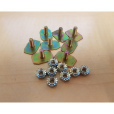 Upper grill finisher retaining clips and nuts (pk of 8)