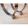 Stainless steel expansion tank straps (pair)