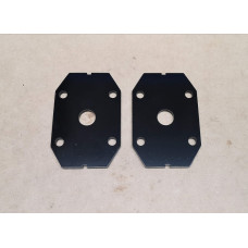 Leaf spring clamp plates
